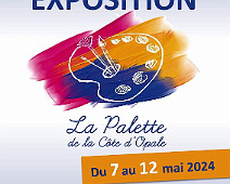Expo mai 2024 à La Halle avec la palette de la cote d'opale