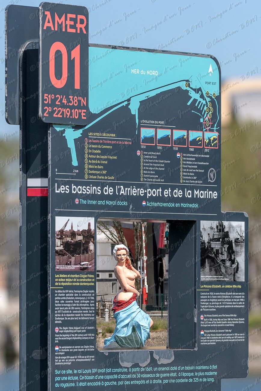 La Sirène La bouée Sirène de Dunkerque accueille les marins du monde entier depuis 1989.Elle a été rénovée et restylée en 2005 après son échouage a l'entrée du port.Tous les ans elle passe l'hiver à l'abri des tempètes.En 2021 elle subit un nouveau relooking.